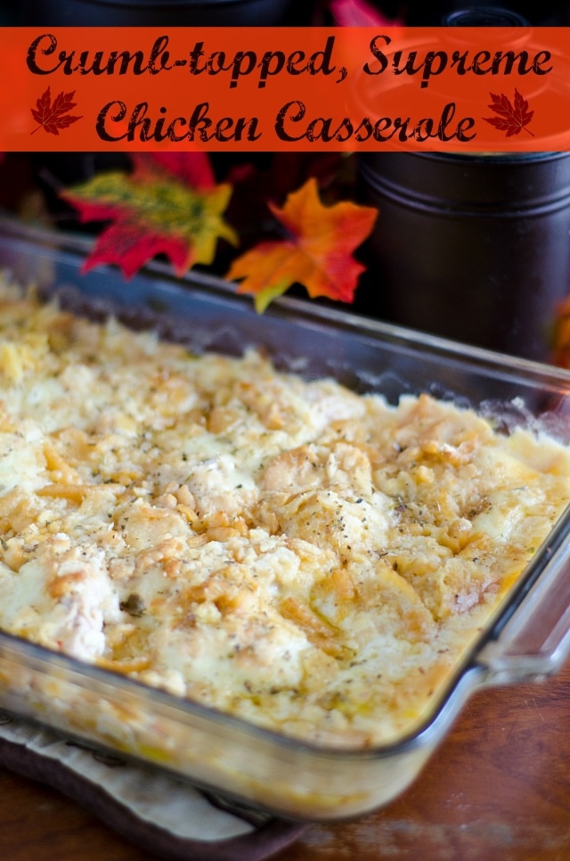hot and bubbly chicken casserole