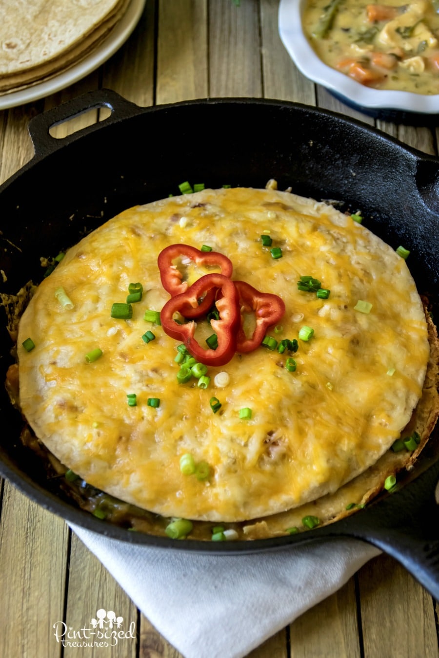 Easy tortilla chicken pot pie recipe