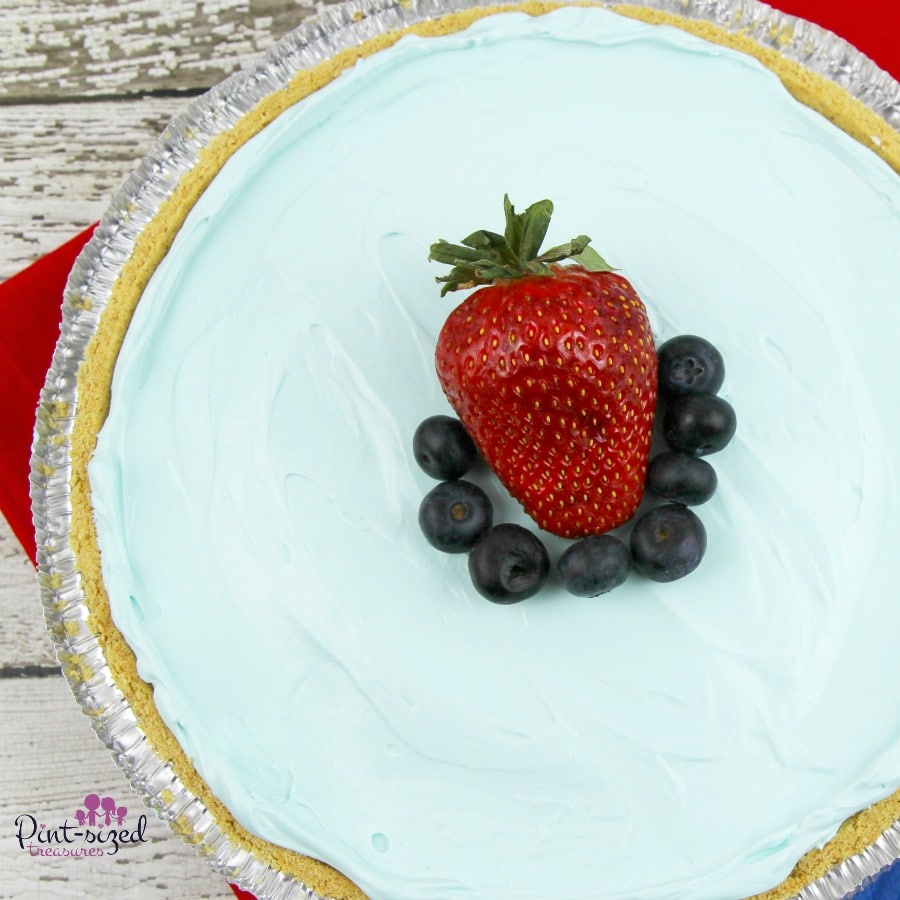 easy blue raspberry kook-aid pie