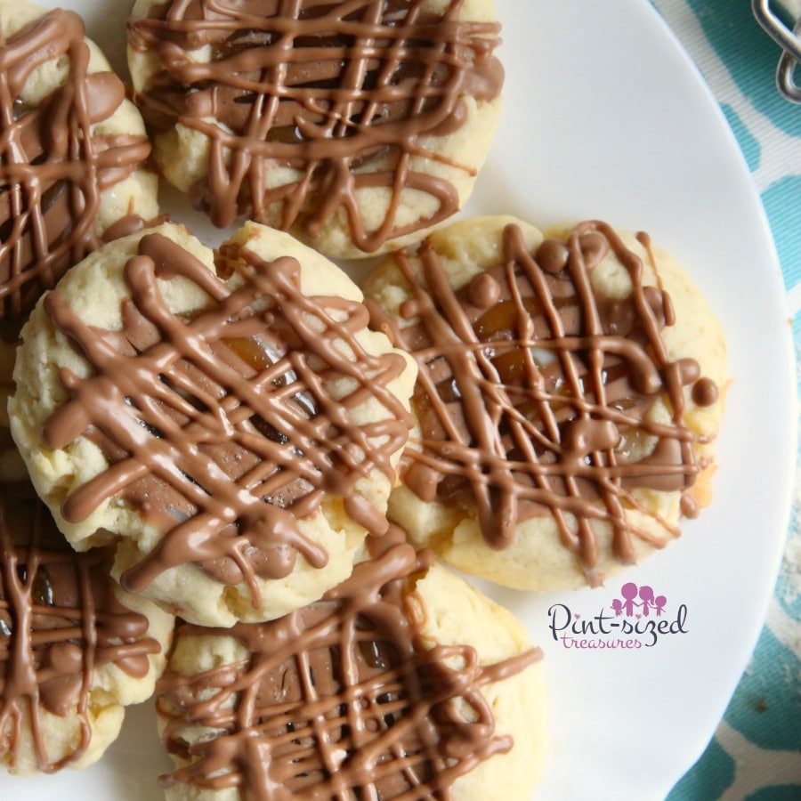 salted caramel twix cookies