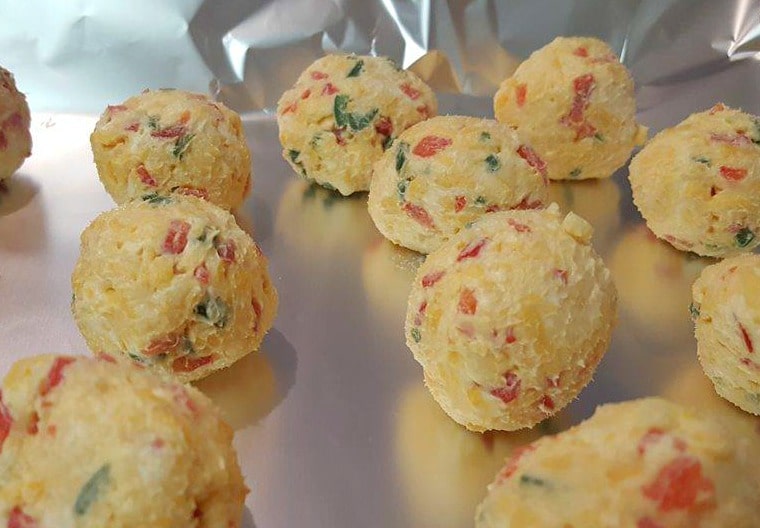 prepping the jalapeno poppers