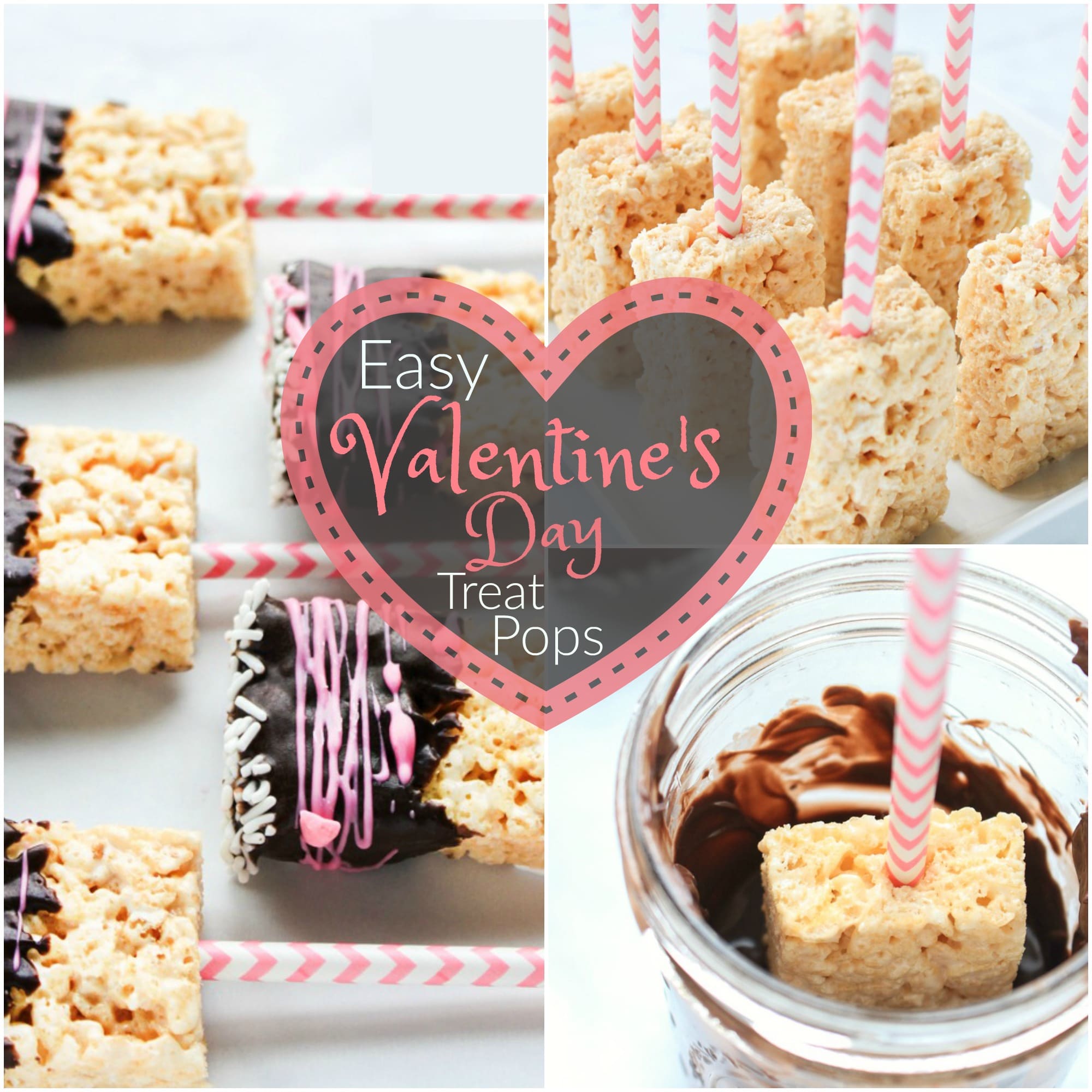 valentine's day rice krispie treat pops