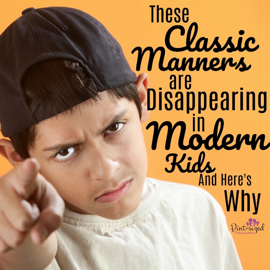 classic manners in modern kids