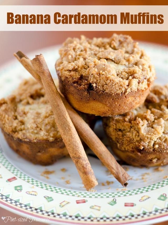 Banana Cardamom Muffins