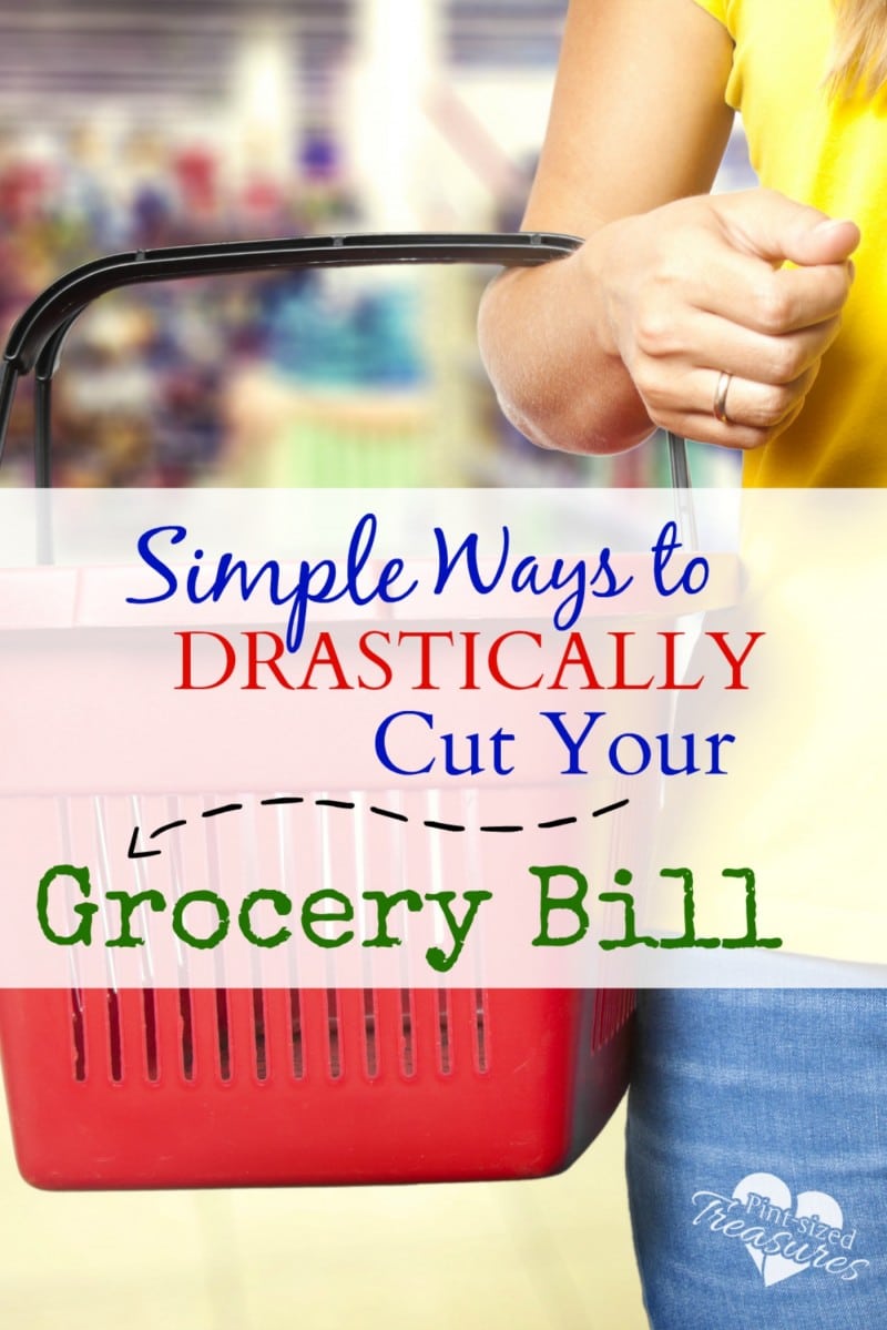 carrying a grocery basket when saving money on groceries
