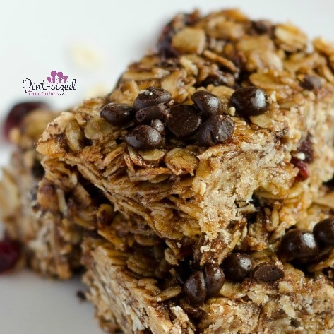 cranberry chocolate chip granola bars