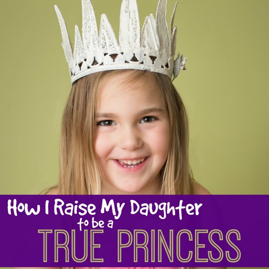 Happy, smiling girl wearing a white crown, princess pretend play