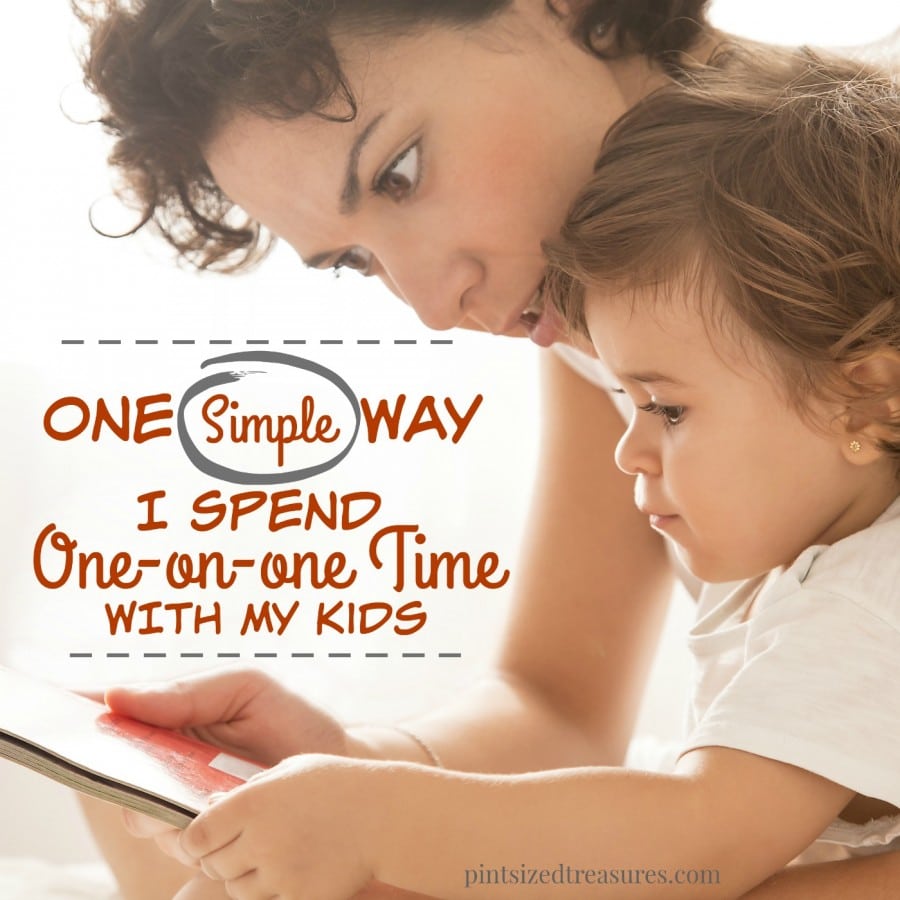 simple way I spend one-on-one time with my kids