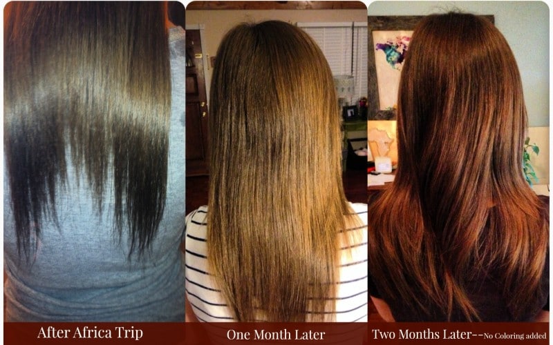 damaged hair to healthy hair