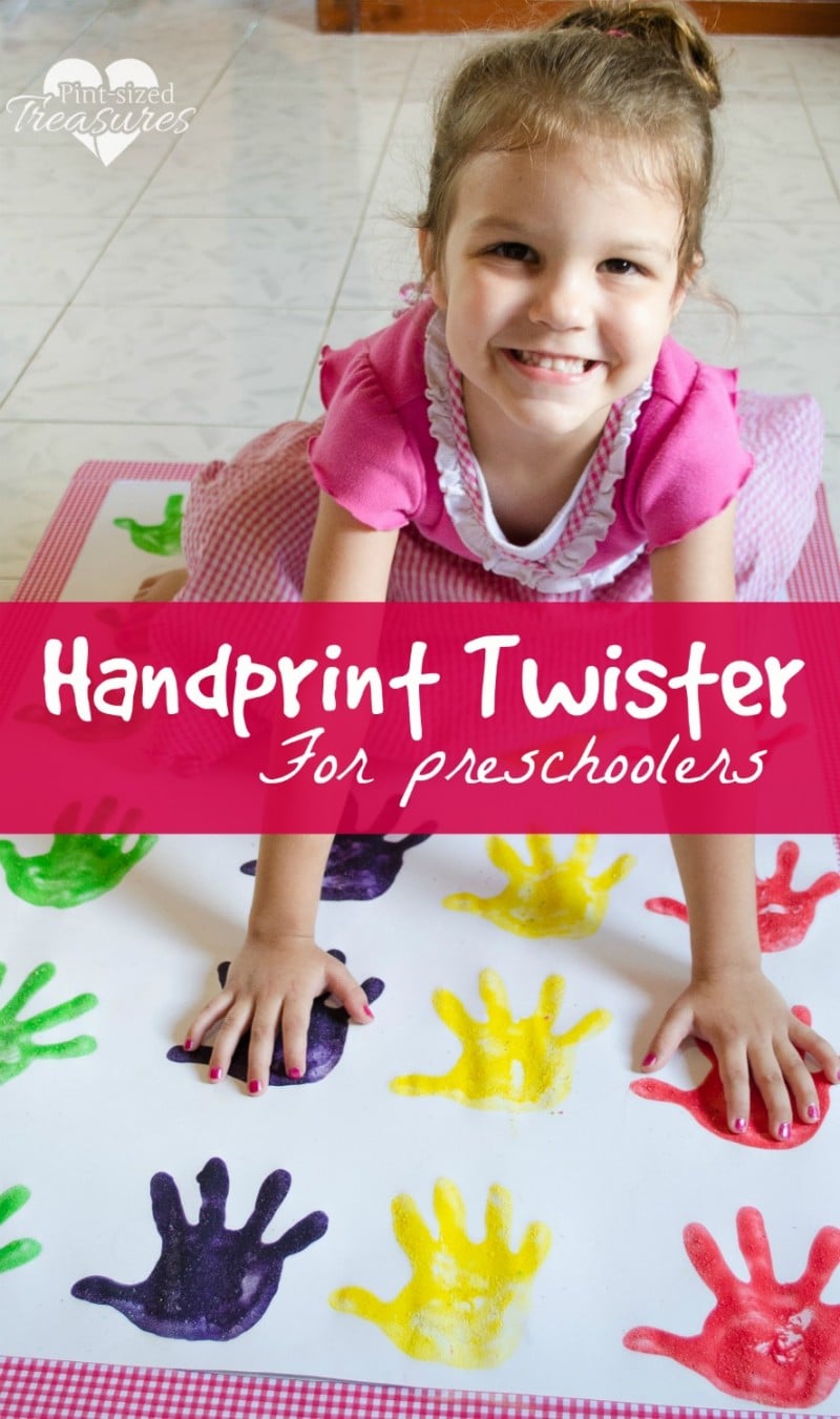 handprint twister craft and game