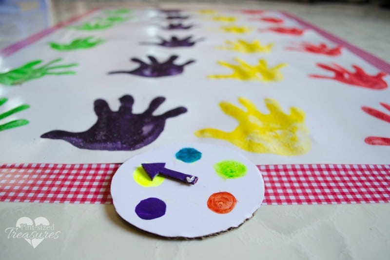 hand-print game for preschoolers