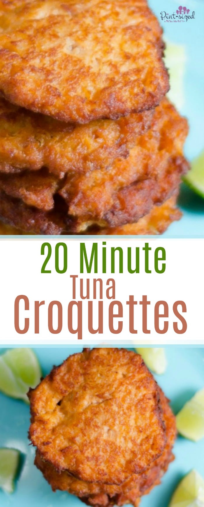 Pan-fried to a flakey, crumbly finish, these easy, super simple, tuna croquettes are ready in just 20 minutes! They're also bursting with spices and flavor! #tunacroqeuttes #easytunarecipe #tunapatties #spicytunapatties #easytunarecipes #easymealideas #quickandeasymeals