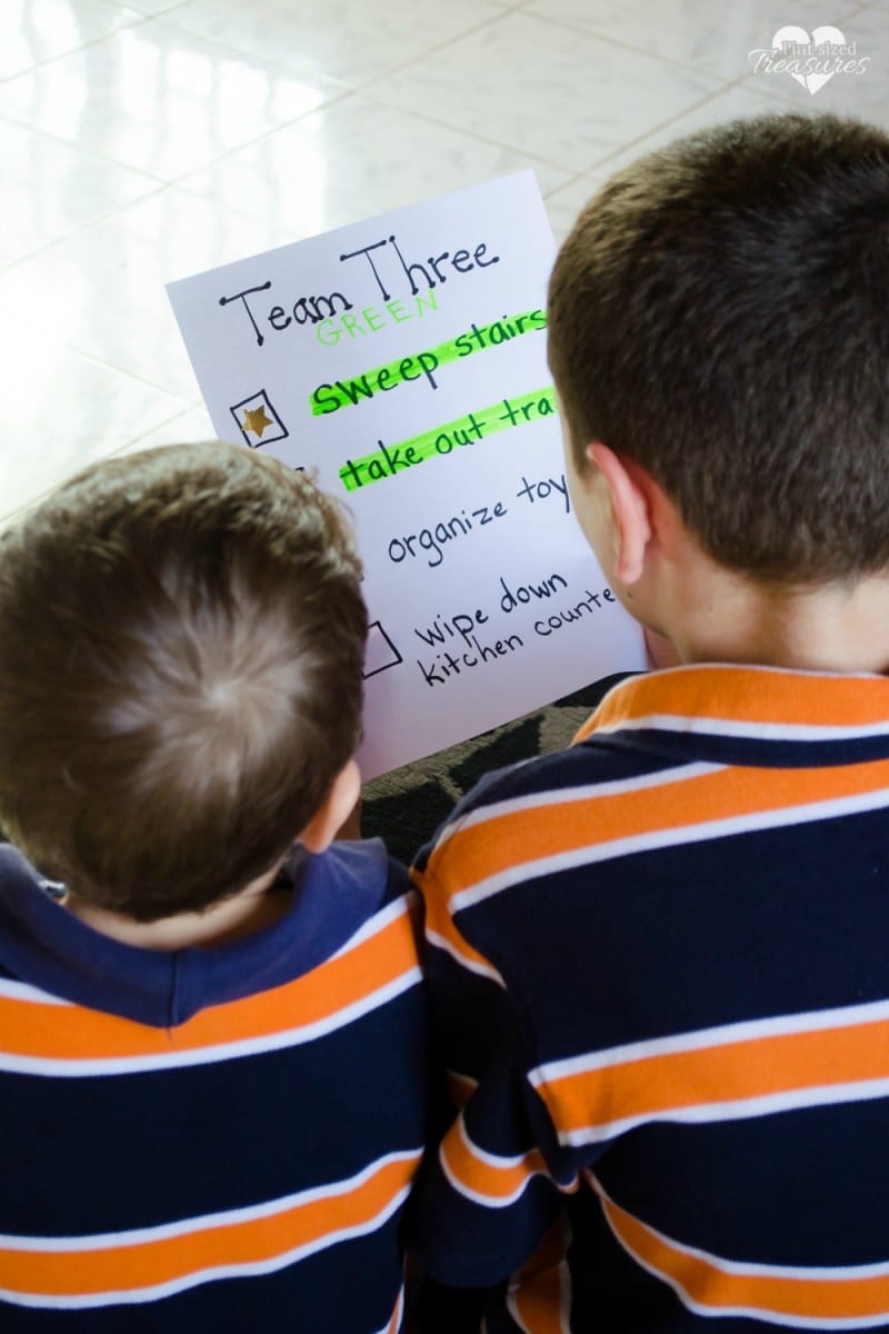 cleaning teams for kids