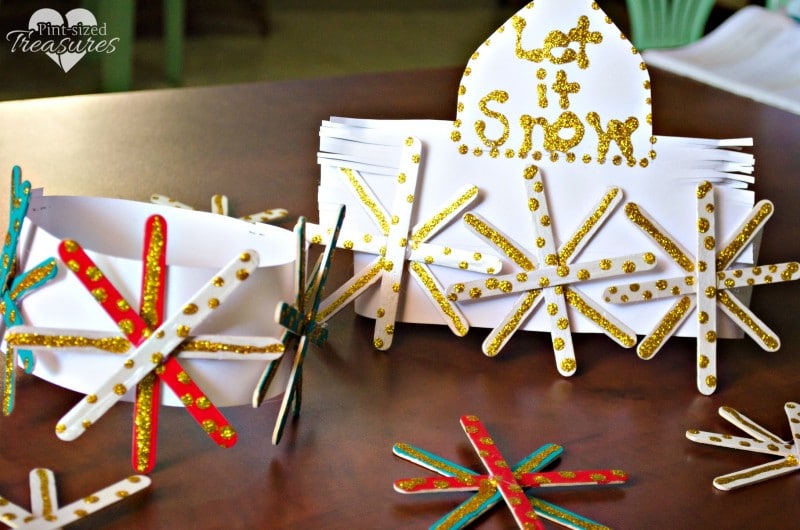 popsicle snowflake crowns