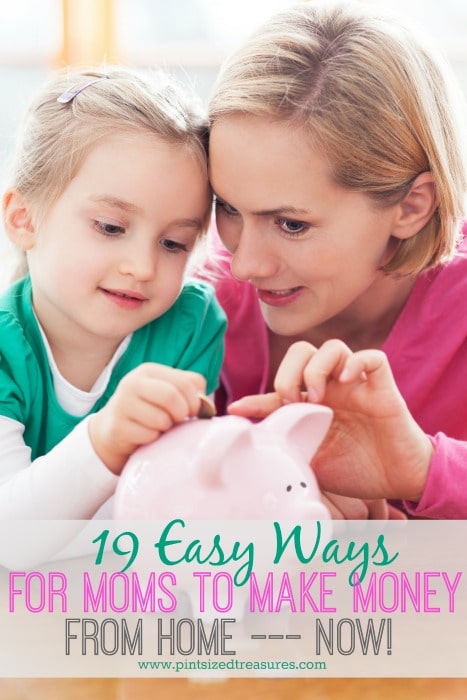 easy ways for moms to make money from home