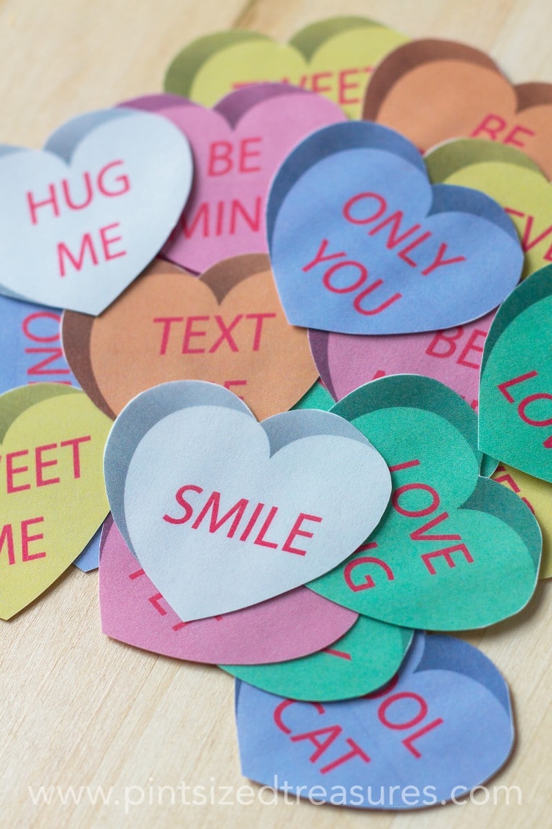 conversation hearts printable memory game