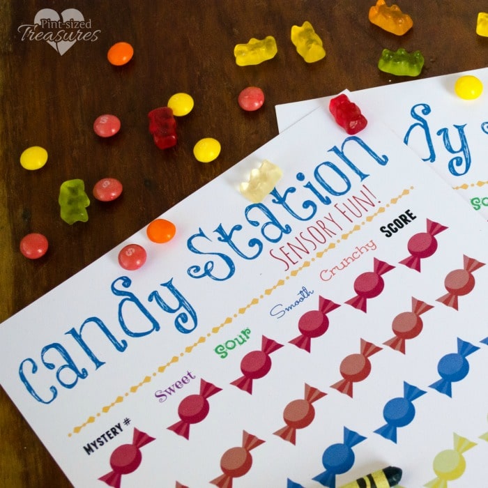 diy candy learning station