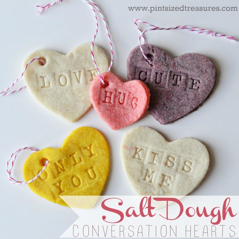 easy diy salt dough conversation hearts