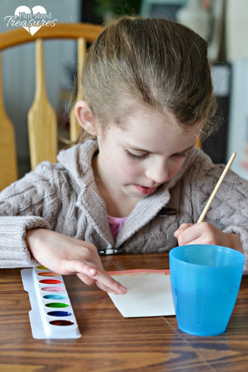 handprint rainbow craft for kids