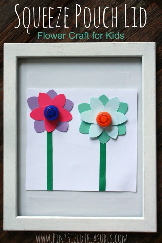 easy squeeze pouch flower craft