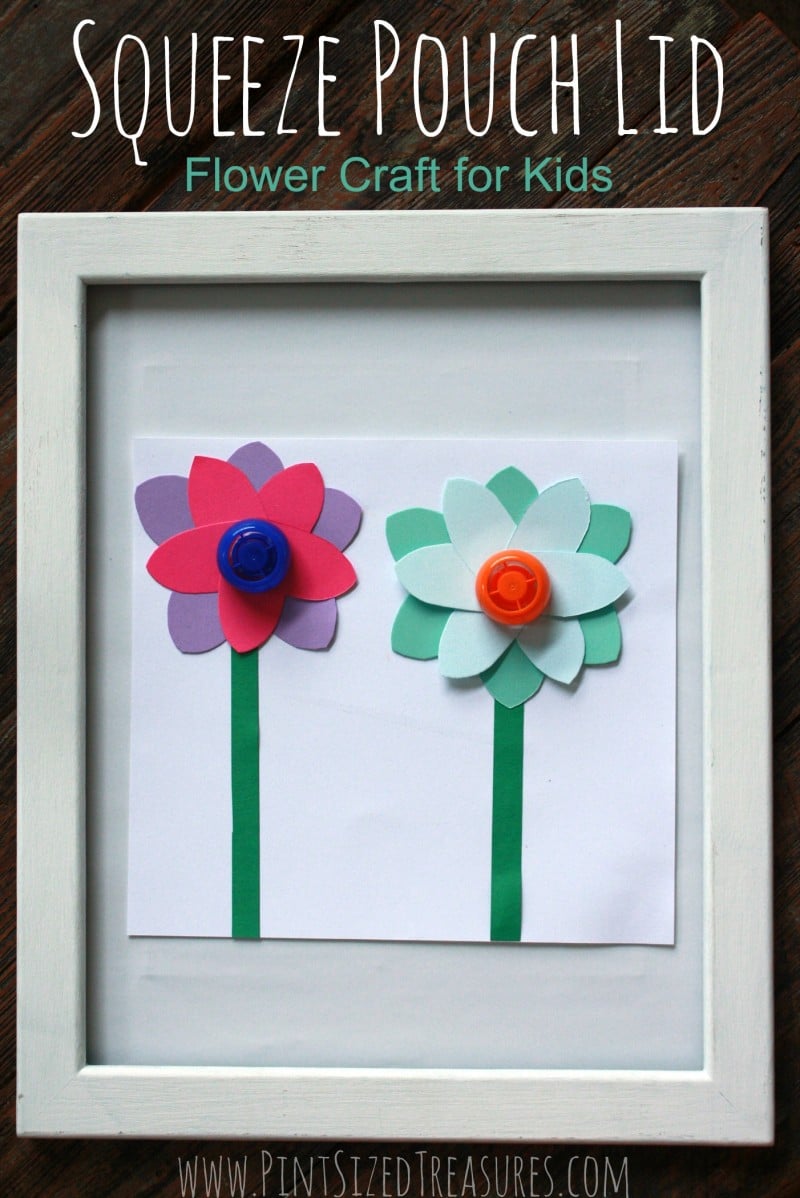 easy squeeze pouch flower craft