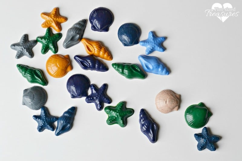 easy diy sea creature crayons