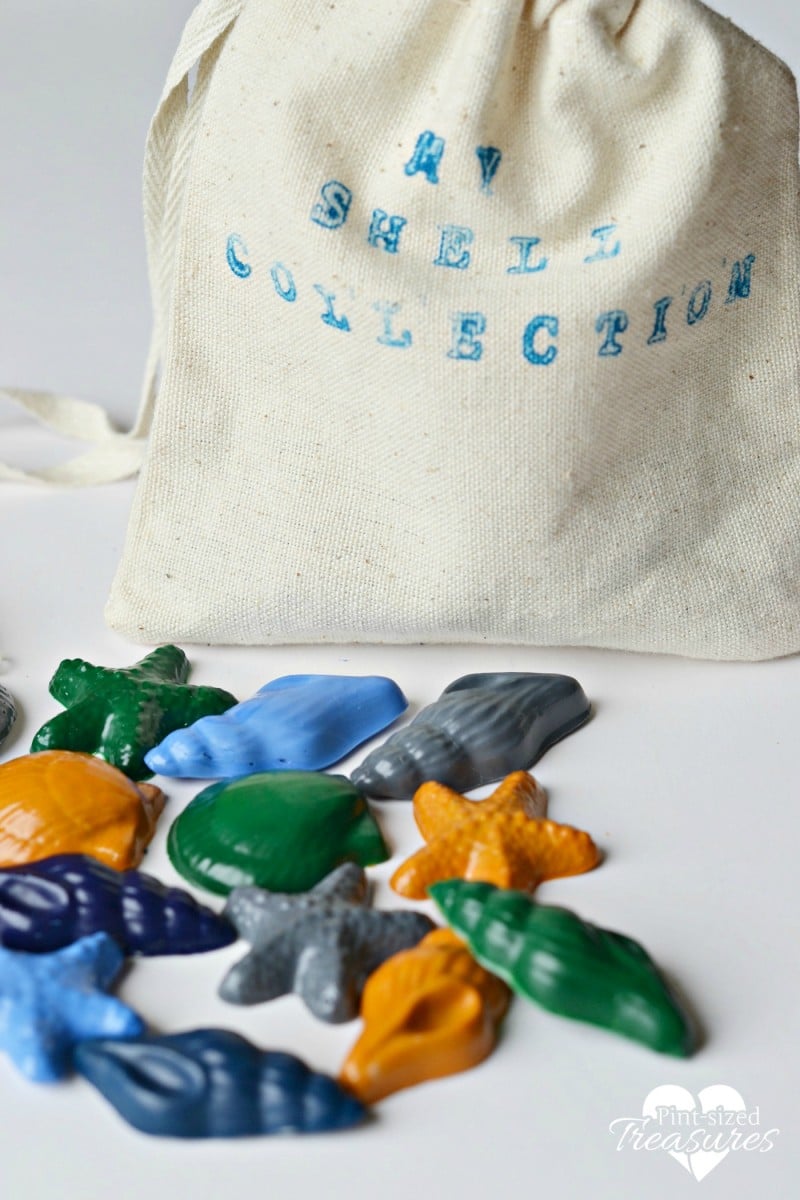 upcycled broken crayons