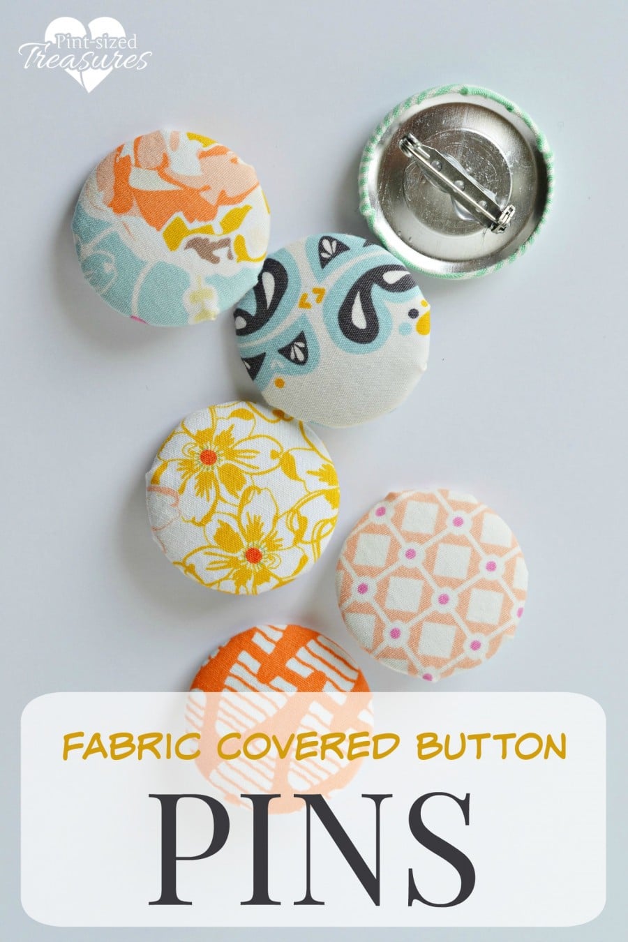 fabric button pins