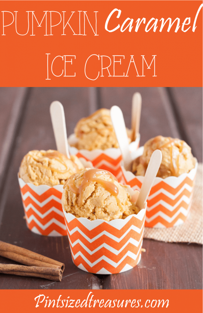 diy pumpkin caramel ice cream