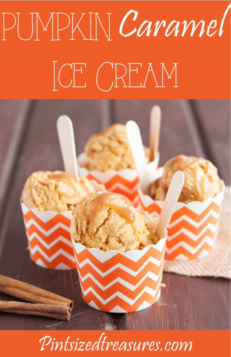 diy pumpkin caramel ice cream