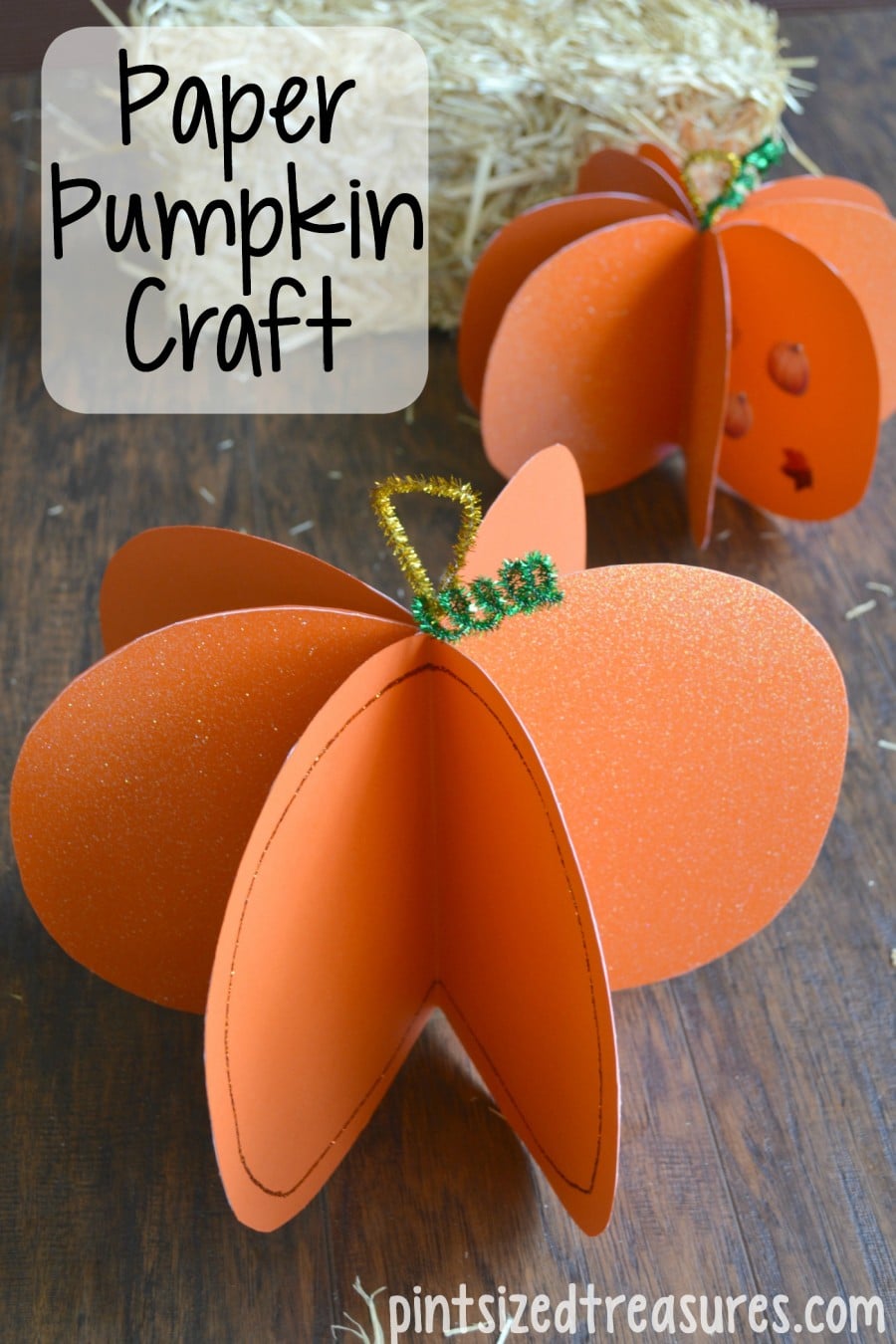 paper pumpkin craft for kids