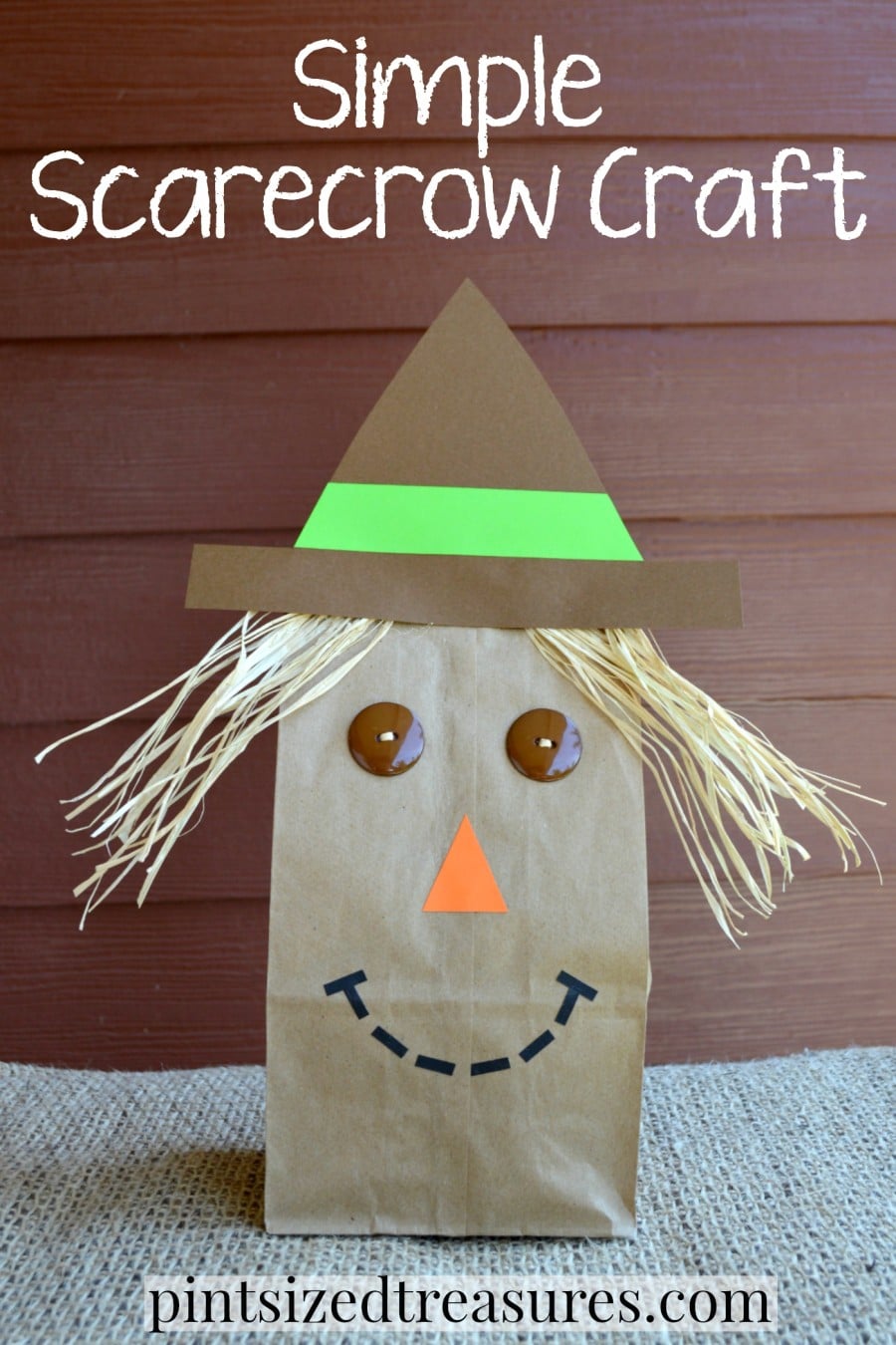 paper bag scarecrow craft