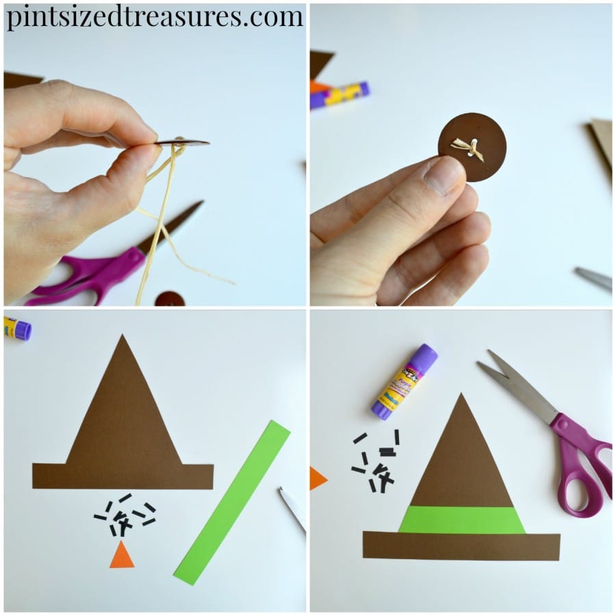 tutorial for easy paper bag scarecrows