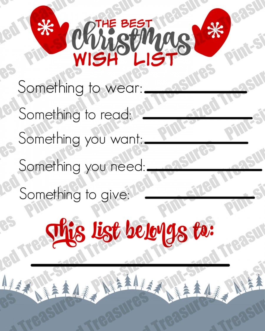 best christmas wish list for kids