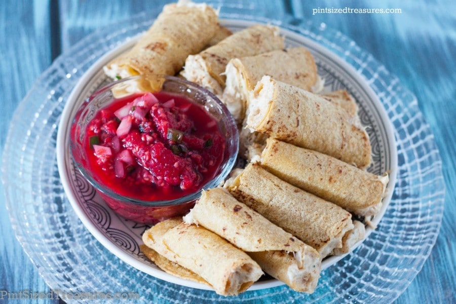 homemade crab rangoon taquitos