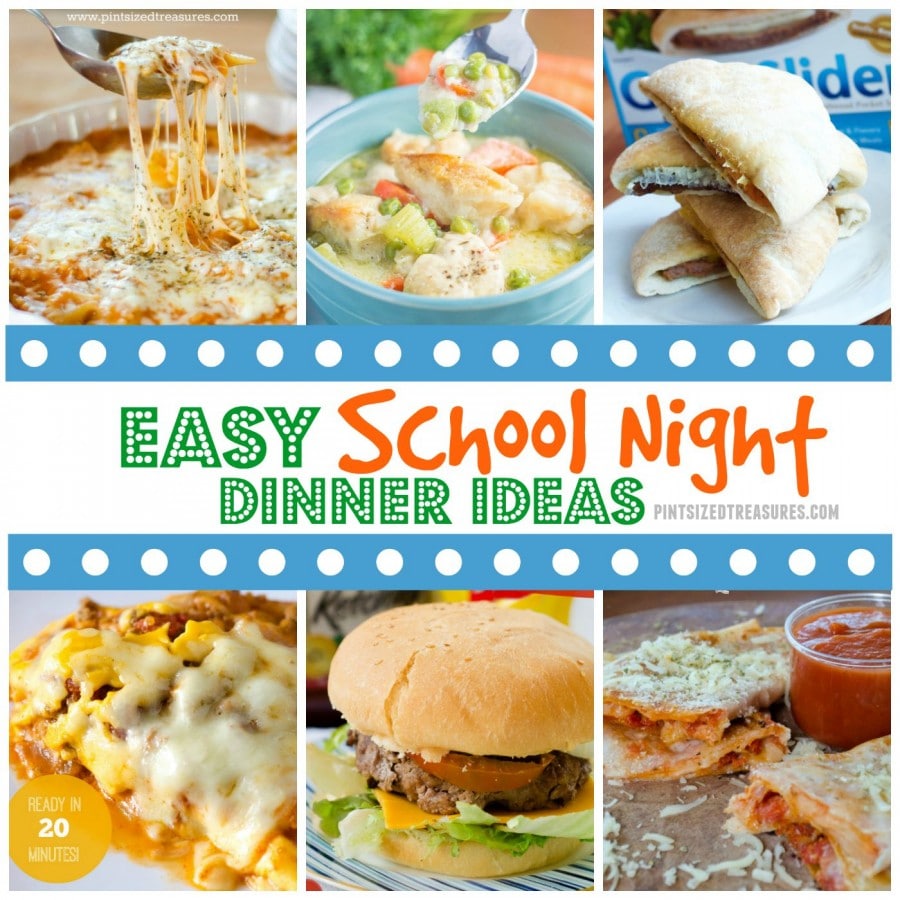 easy school nights dinner ideas