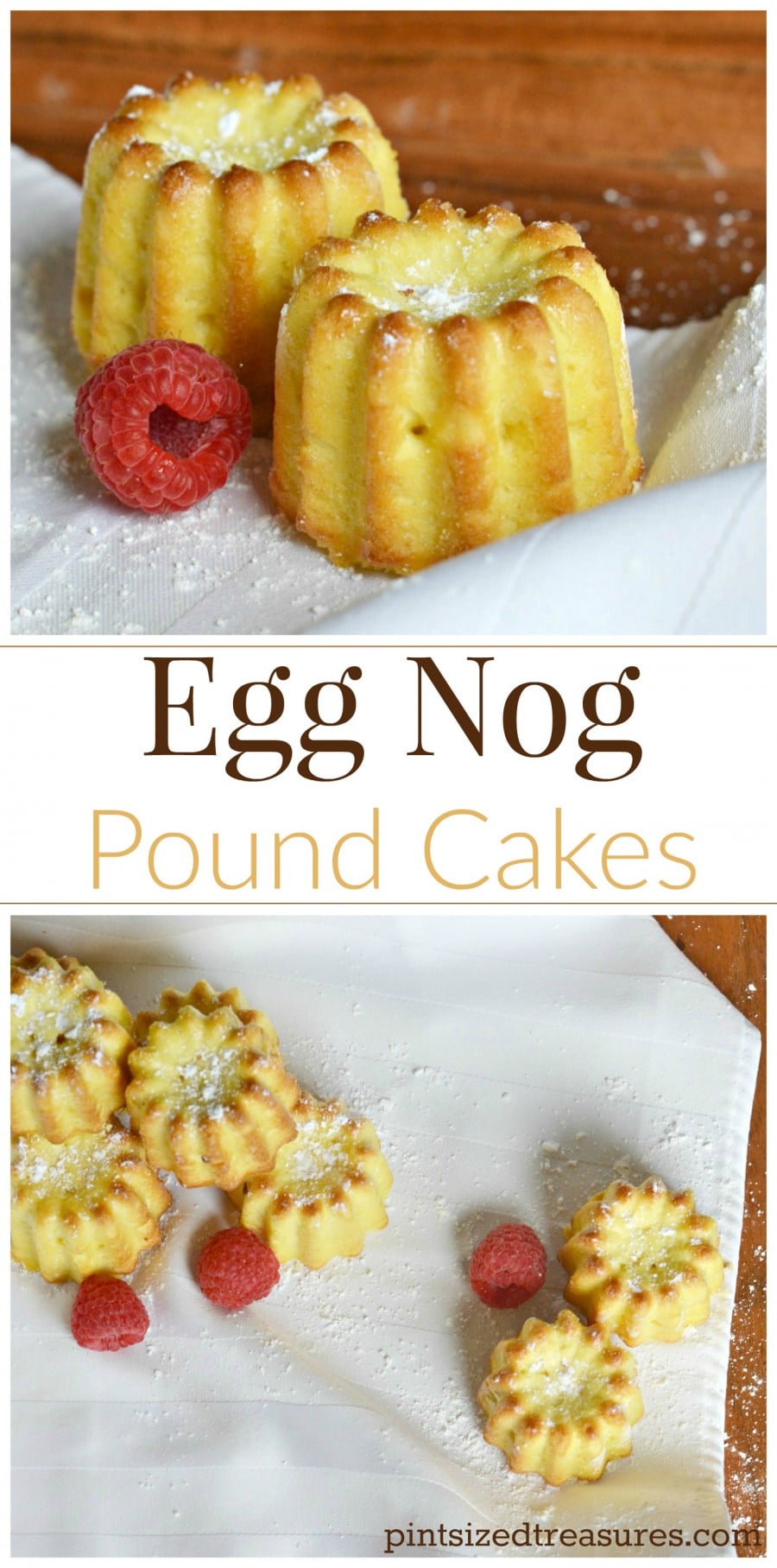 egg nog pound cakes