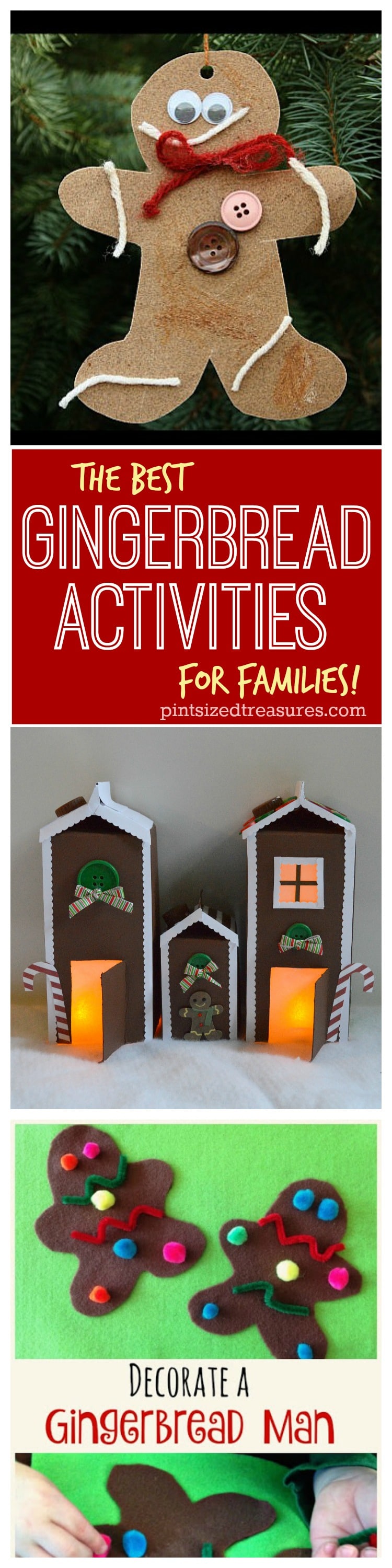 gingerbread activities collage