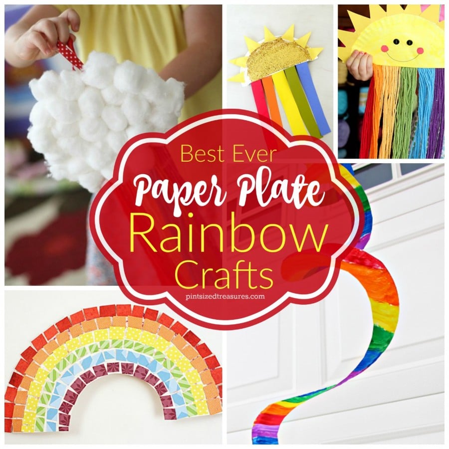 paper plate rainbow crafts for kids