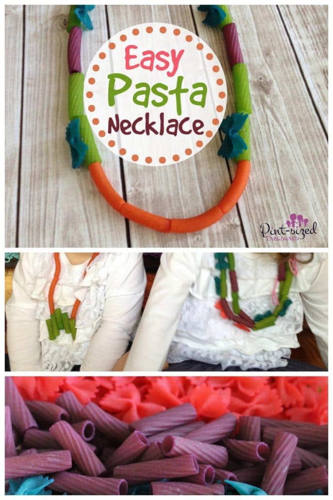 easy pasta necklace craft