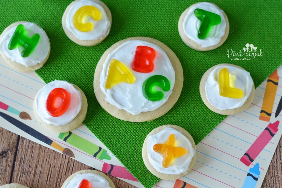 Easy alphabet sugar cookie that are great for teaching preschoolers basic concepts!