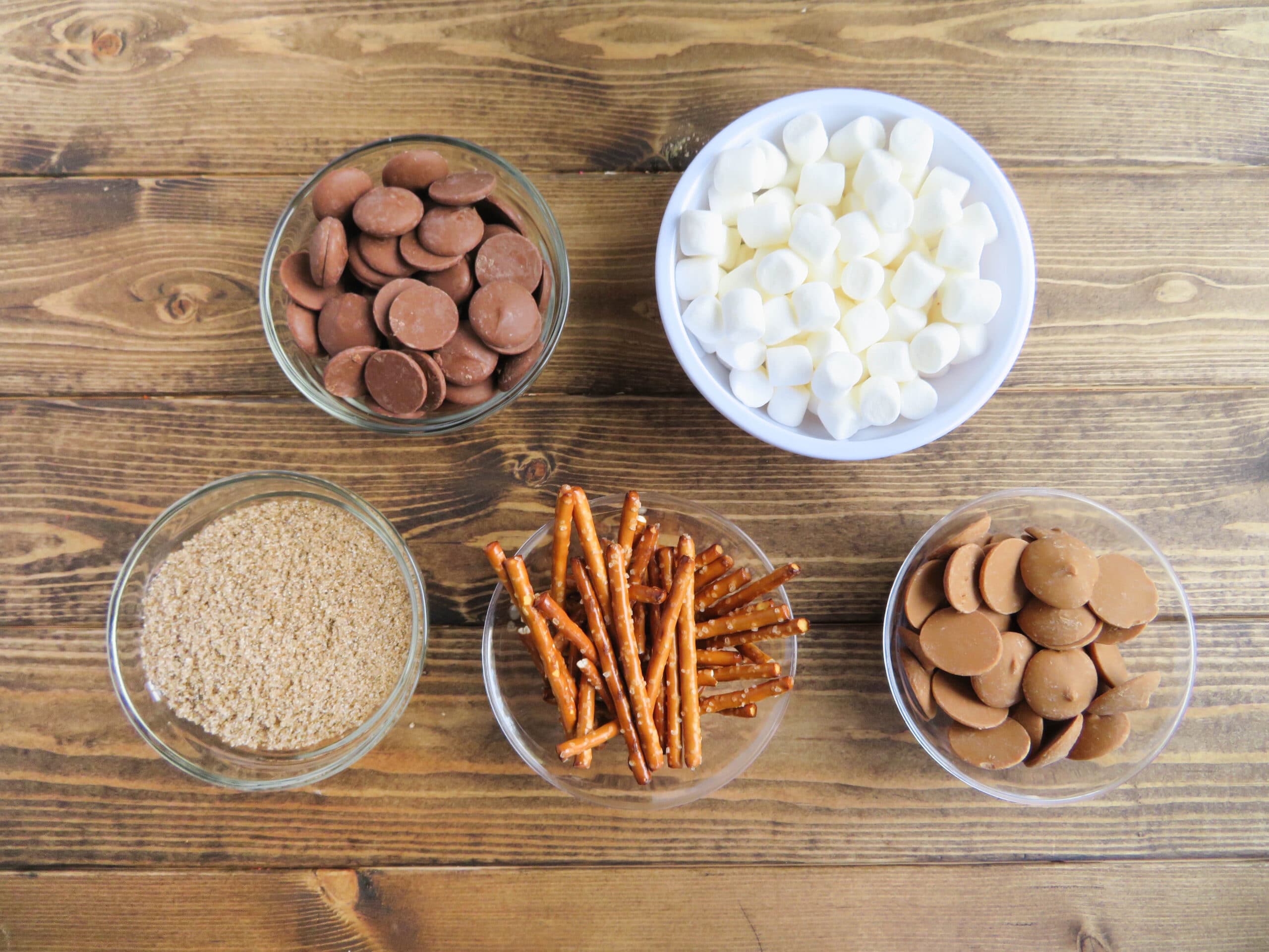 ingredients for edible mini acorns