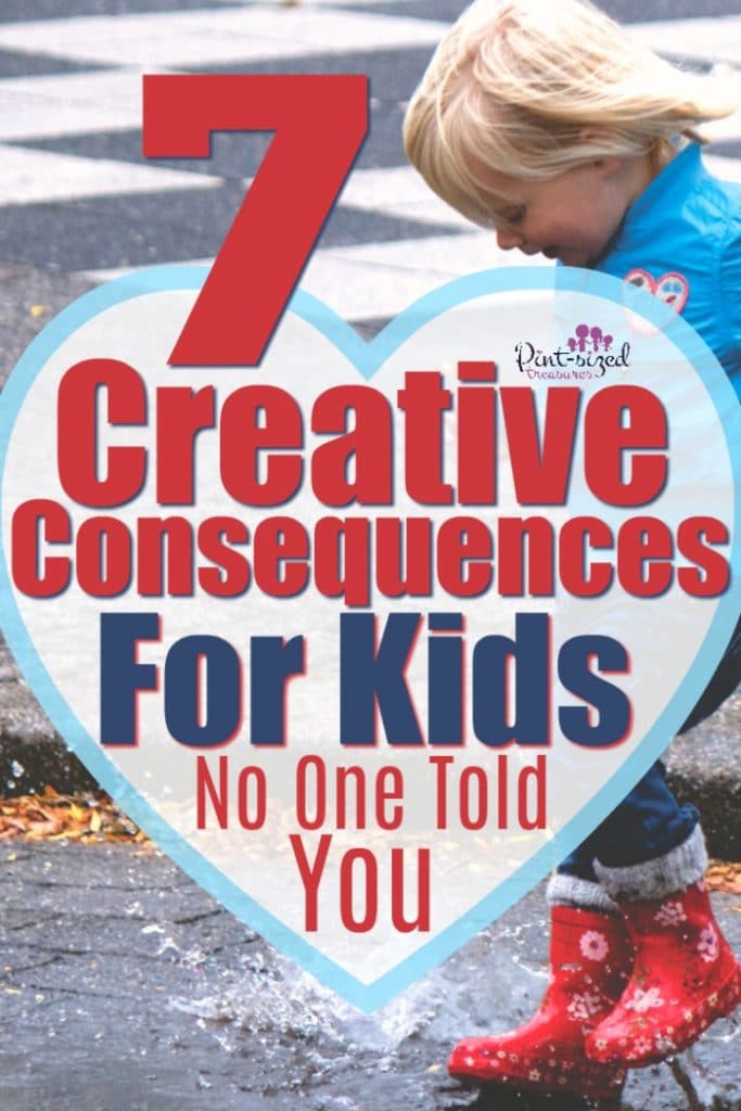 These creative consequences for kids are SUPER effective! this will help parents and kids see the importance of rules and boundaries in the parenting journey!
