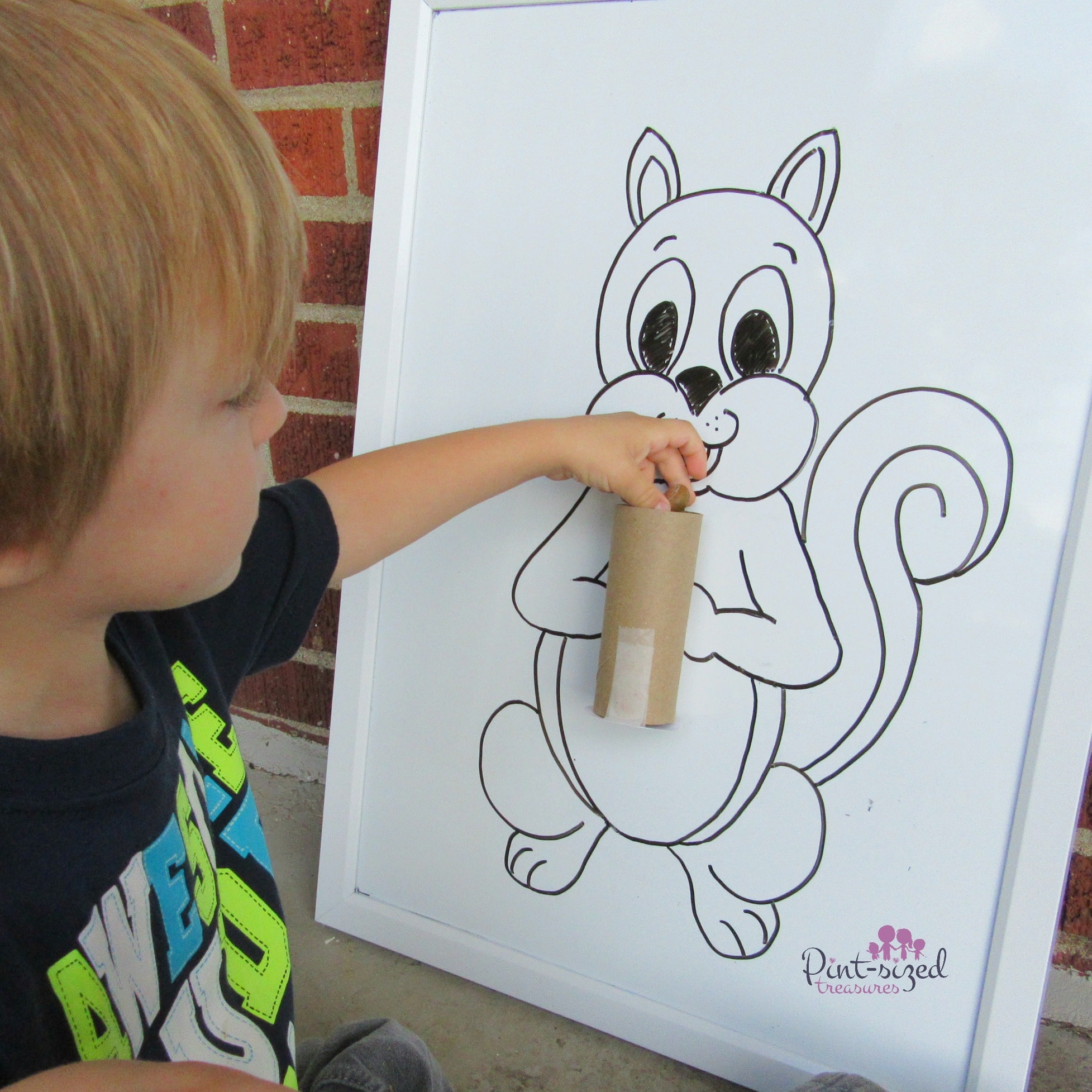 feed the squirrel preschool activity