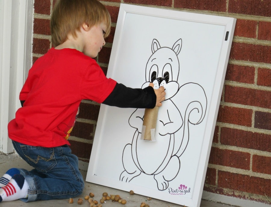 feed the squirrel activity for preschoolers