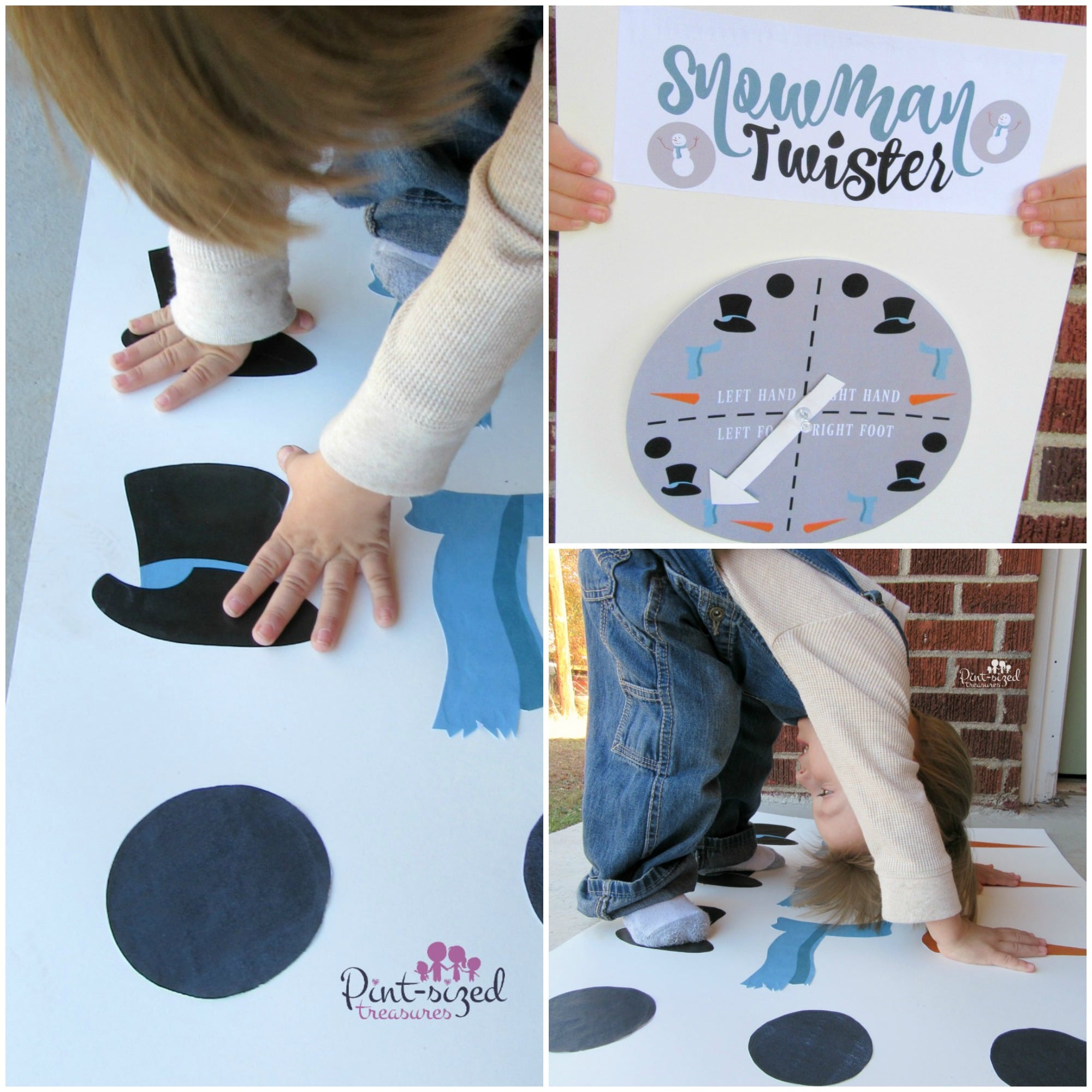 playing the snowman twister game