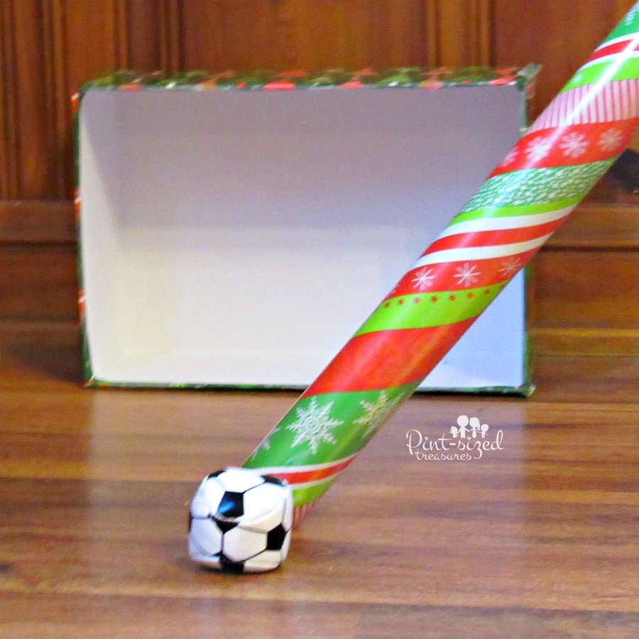 christmas wrapping paper hockey game
