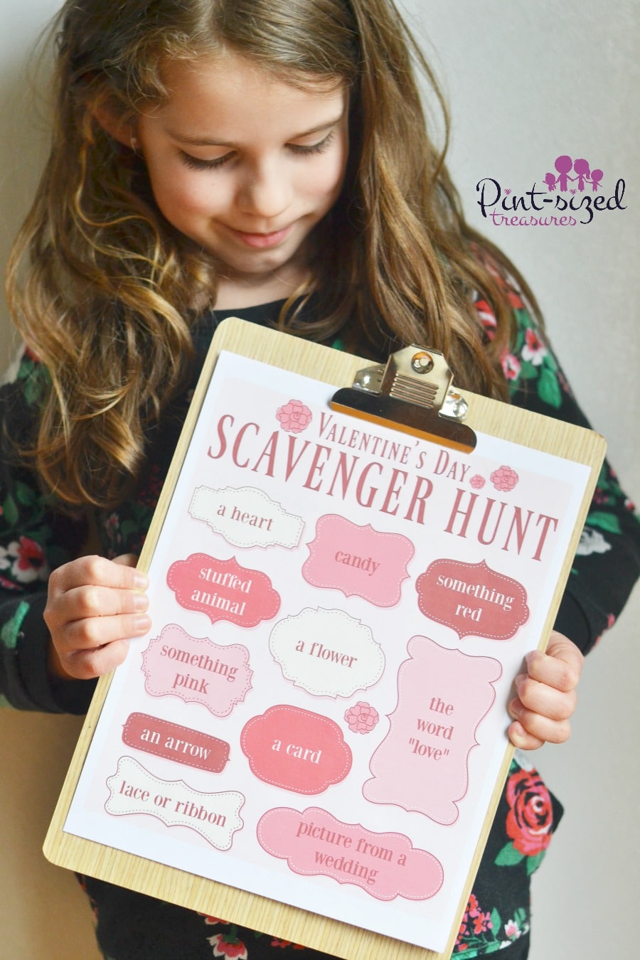 Valentine's Day scavenger hunt for kids
