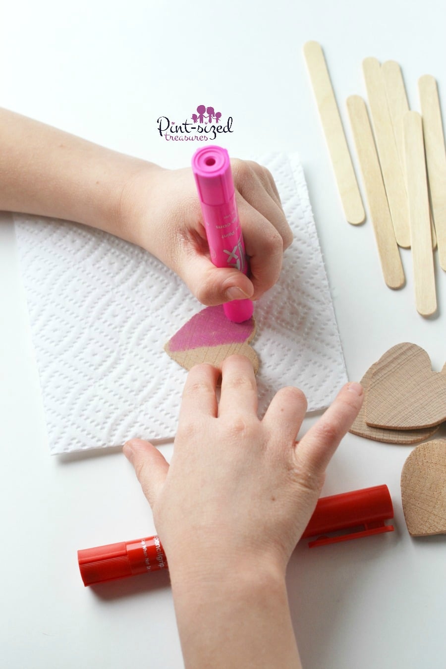 valentines day craft stick puppets activity