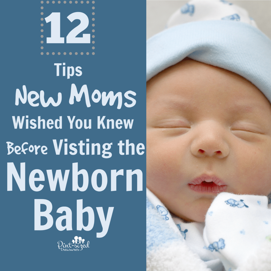visiting newborn baby